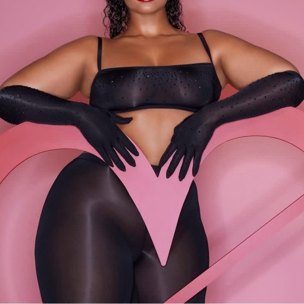 Skims Jelly Sheer Bandeau top